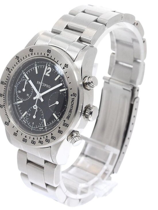 INCIPIO Ink Pio 11 316L Chronograph black Dial Automatic Men\'s Watch_953553 main image 5